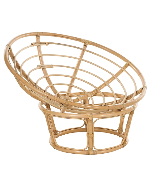 2 fotele rattanowe naturalne z jasnobeżowym