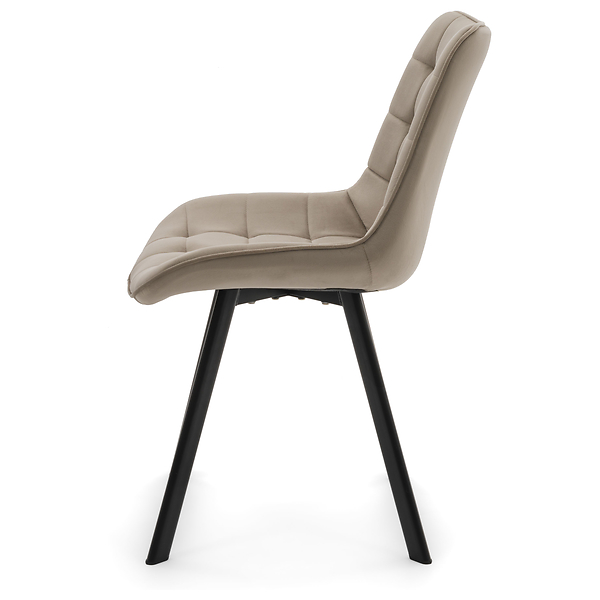 Krzesło Tapicerowane Welurowe Do Salonu Jadalni Zielone TORI