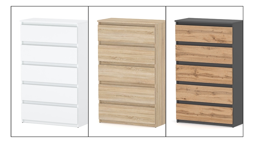 Komoda do salonu nowoczesna 70cm szafka rtv loft szara wotan