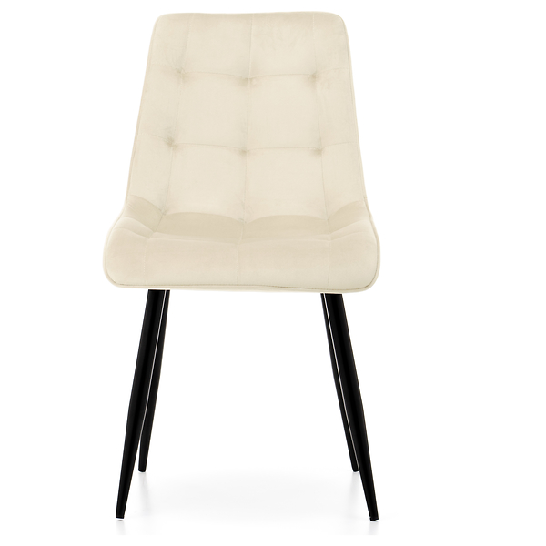 Krzesło tapicerowane welurowe CHIC velvet aksamit zielony