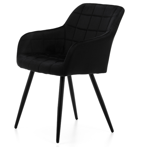 Krzesło tapicerowane ORTE zielony welur do salonu jadalni