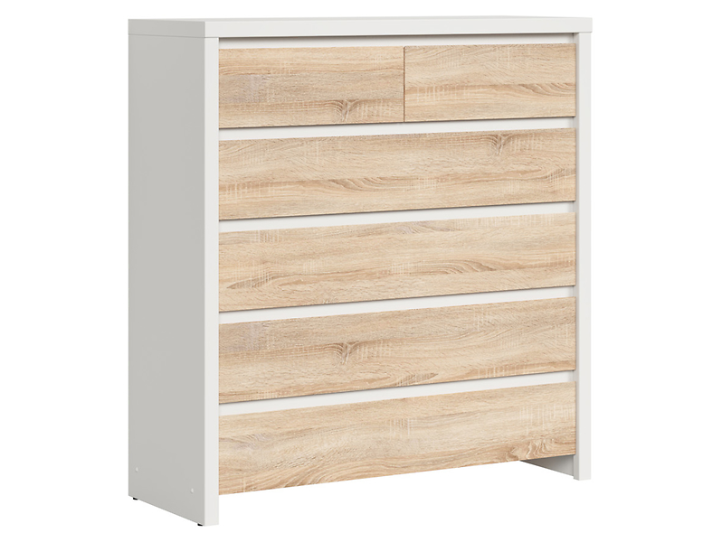 Komoda Kaspian 105 cm z 6 szufladami wenge