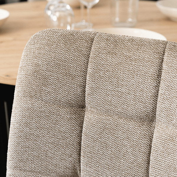 Krzesło Tapicerowane Kuchenne Do Jadalni Kuchni Salonu Loft Czarne PERU 2