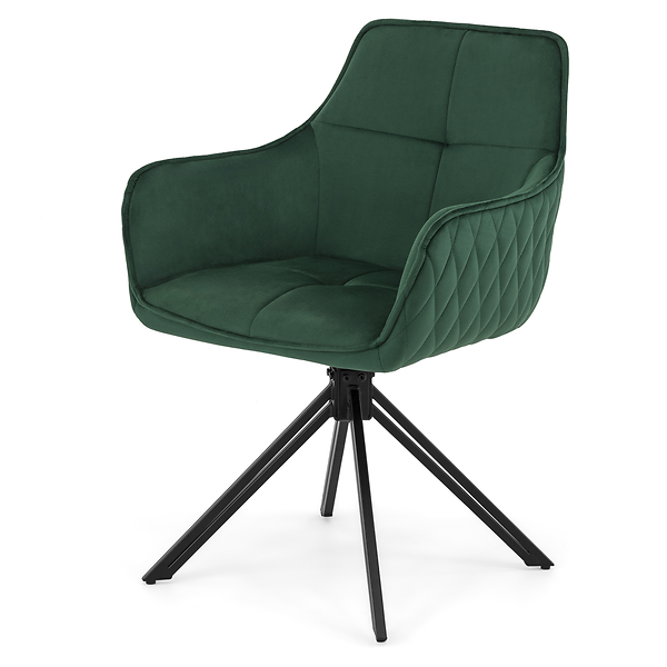 Krzesło obrotowe SC001 | Zielony | Welur 56 | Nogi czarne