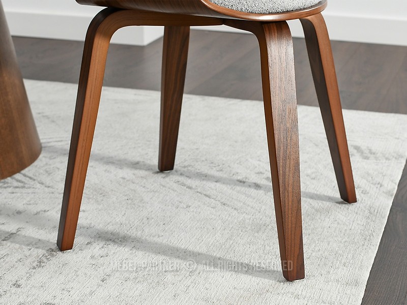 Szare Krzesło Boucle Robin Do Jadalni I Biura W Stylu Nowoczesnym