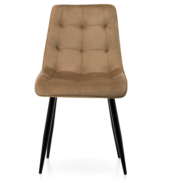 Krzesło tapicerowane welurowe CHIC velvet aksamit zielony