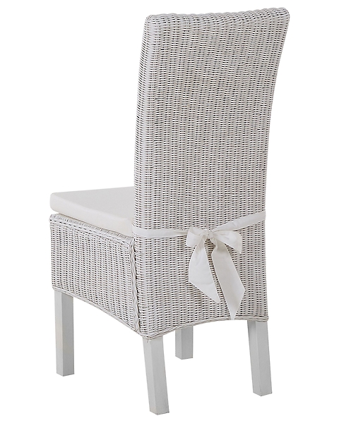 Zestaw 2 krzeseł rattanowych do jadalni