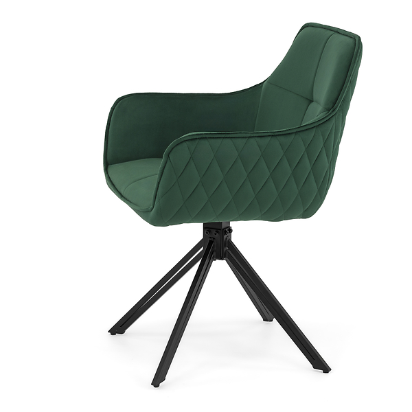 Krzesło obrotowe SC001 | Zielony | Welur 56 | Nogi czarne