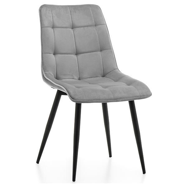 Krzesło tapicerowane welurowe CHIC velvet aksamit zielony