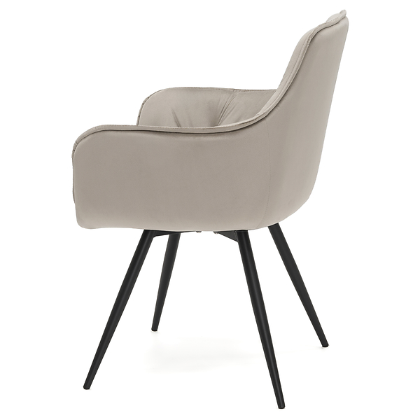 Krzesło obrotowe DC0084-3 | welur | szare