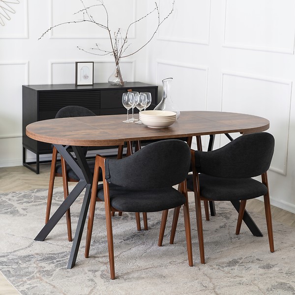 Krzesło Tapicerowane Kuchenne Skandynawskie Do Jadalni Salonu Popiel RUIZ