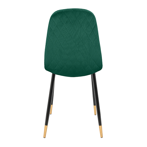 Krzesło tapicerowane welurowe pikowane beżowe do salonu jadalni