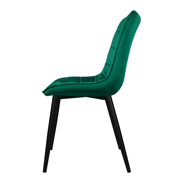 Krzesło tapicerowane welurowe pikowane do salonu jadalni