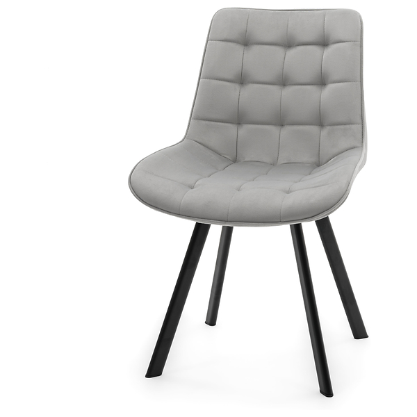 Krzesło Tapicerowane Welurowe Do Salonu Jadalni Zielone TORI