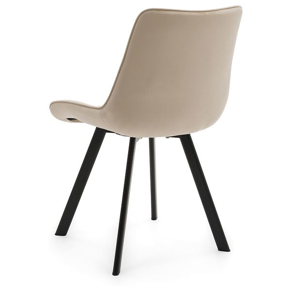 Krzesło Tapicerowane Welurowe Do Salonu Jadalni Zielone TORI