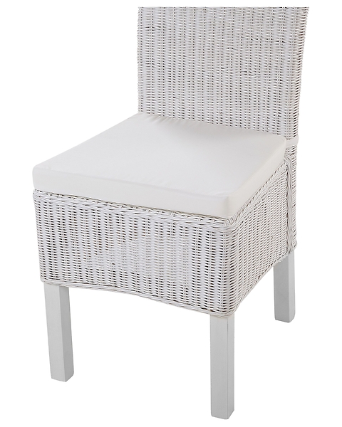 Zestaw 2 krzeseł rattanowych do jadalni