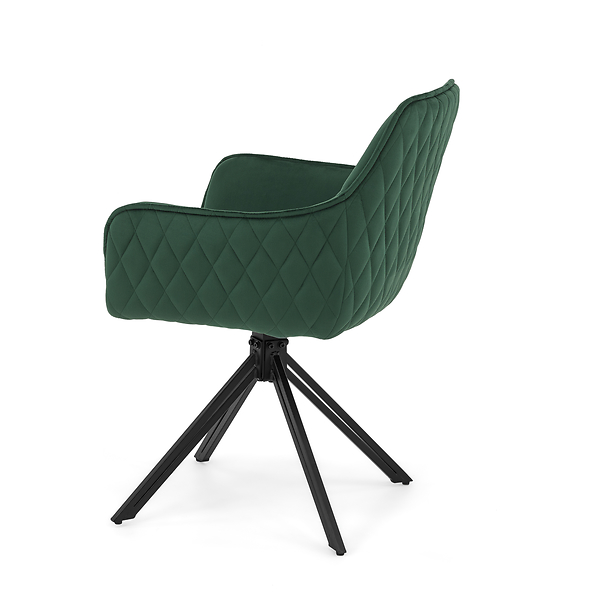 Krzesło obrotowe SC001 | Zielony | Welur 56 | Nogi czarne