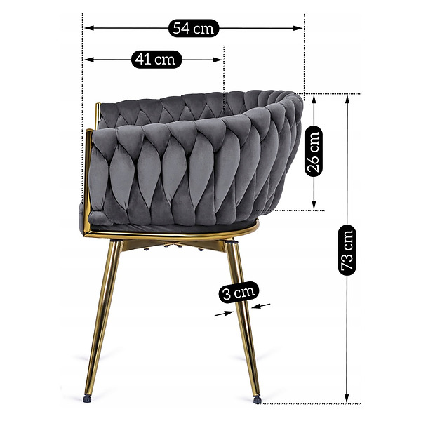 Krzesło Tapicerowane Welur Obrotowe RUBI Czarne Do Salonu Jadalni Toaletki