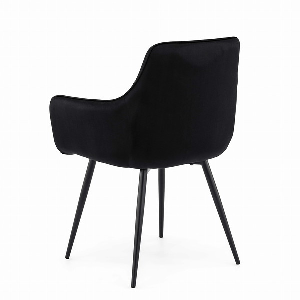 Krzesło tapicerowane DC-0084-3 beżowy welur 7 | czarne nogi