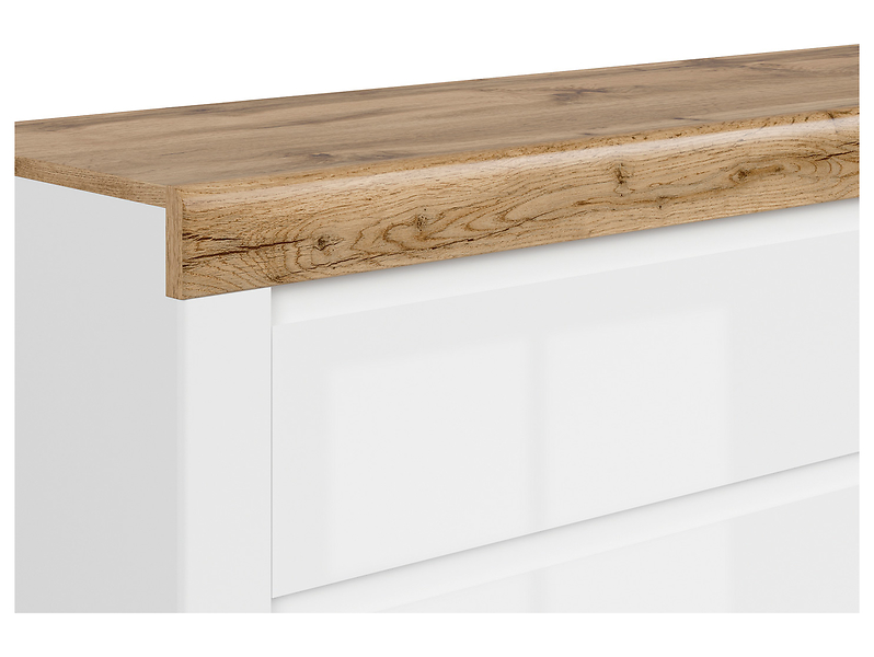 Komoda Holten 156 cm z szafką i 3 szufladami dąb waterford