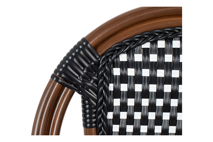 Krzesło CAFE PARIS brązowe rattan