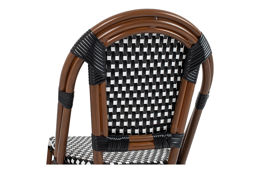 Krzesło CAFE PARIS brązowe rattan