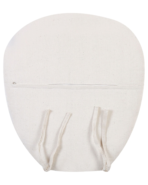 Fotel paw rattanowy z poduszką beżowy