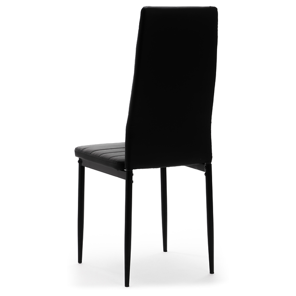 Zestaw 6 krzeseł FADO tapicerowane ekoskóra szare