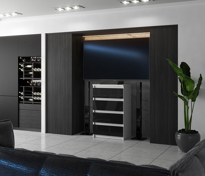 Komoda 4 szuflady 60cm hugo szafka do sypialni salonu szara