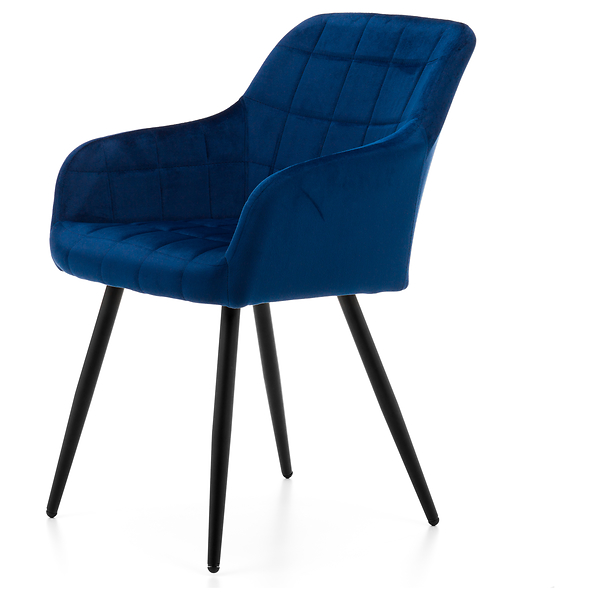 Krzesło tapicerowane ORTE zielony welur do salonu jadalni