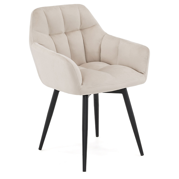 Krzesło obrotowe FREJA welur czarny noga czarna