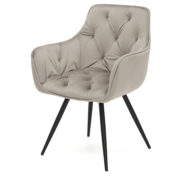 Krzesło obrotowe DC0084-3 | welur | szare