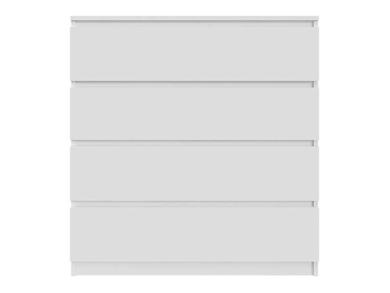 Komoda biała lakierowana 90cm - 4 szuflady, salon, sypialnia