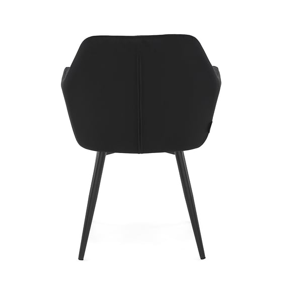 Krzesło obrotowe FREJA welur czarny noga czarna