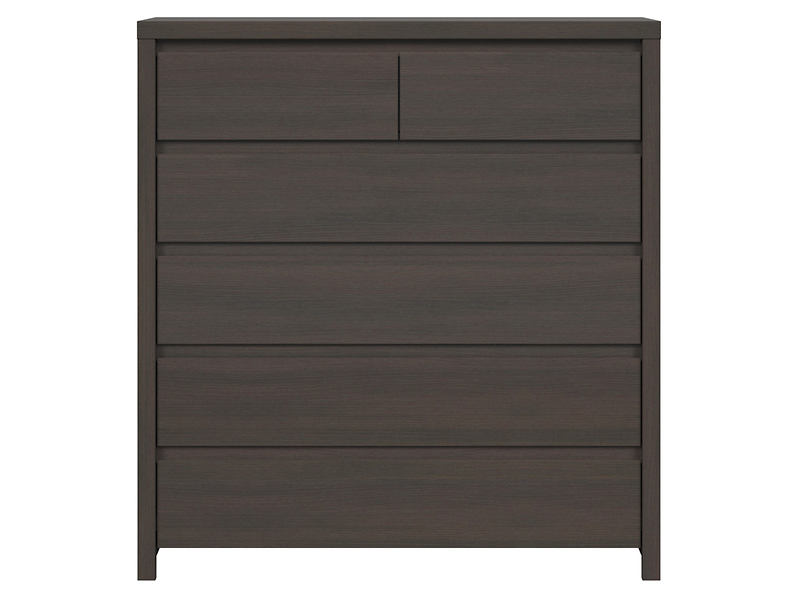 Komoda Kaspian 105 cm z 6 szufladami wenge