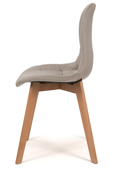 Krzesło tapicerowane skandynawskie welurowe VEGAS zielony