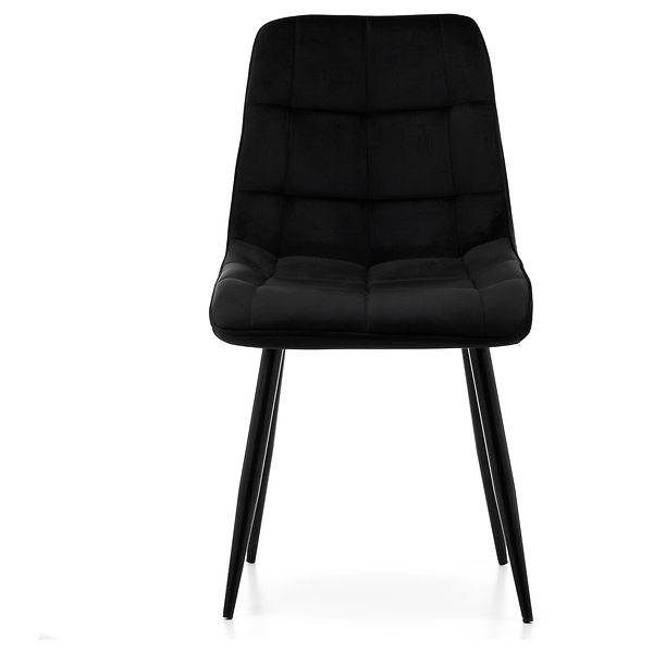 Krzesło tapicerowane welurowe CHIC velvet aksamit zielony