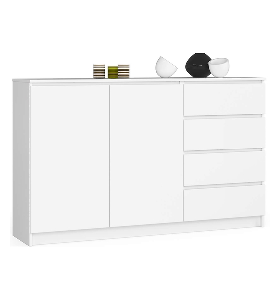 Komoda AKORD K013 Biała 160 cm Biały mat 160x40x99 cm