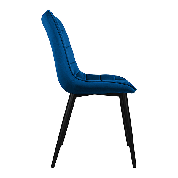 Krzesło tapicerowane welurowe pikowane do salonu jadalni