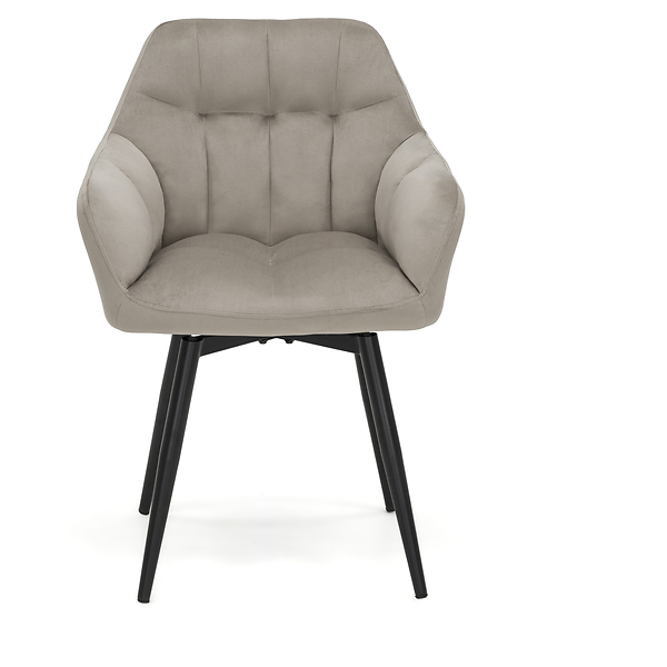 Krzesło obrotowe FREJA welur czarny noga czarna