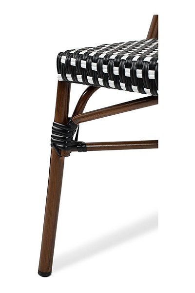 Krzesło CAFE PARIS brązowe rattan