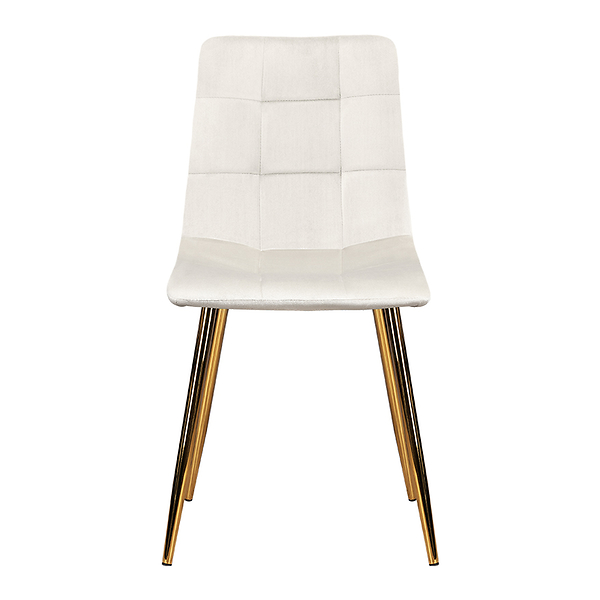 Krzesło tapicerowane szare welurowe pikowane złote nogi glamour