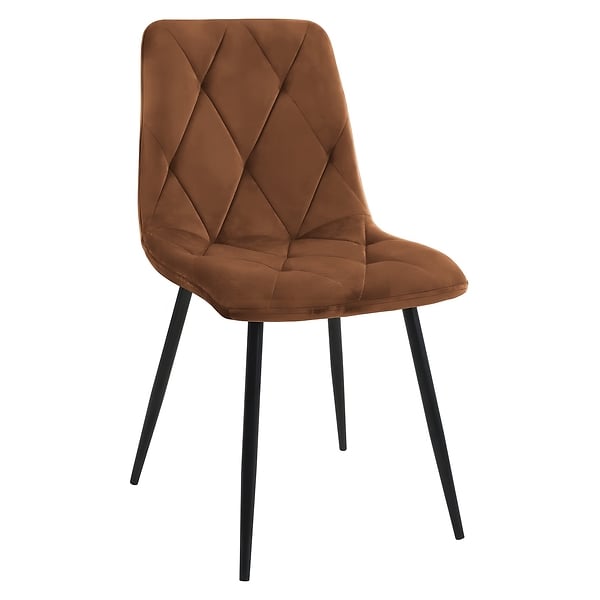 Krzesło Storczyk ciemno niebieskie welur do salonu do jadalni  Begryf