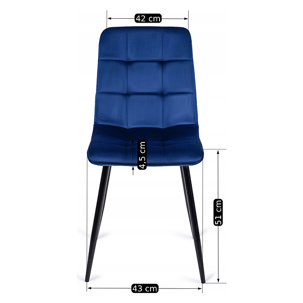 Krzesło Tapicerowane Kuchenne Welurowe Do Jadalni Kuchni Loft PERU Beż