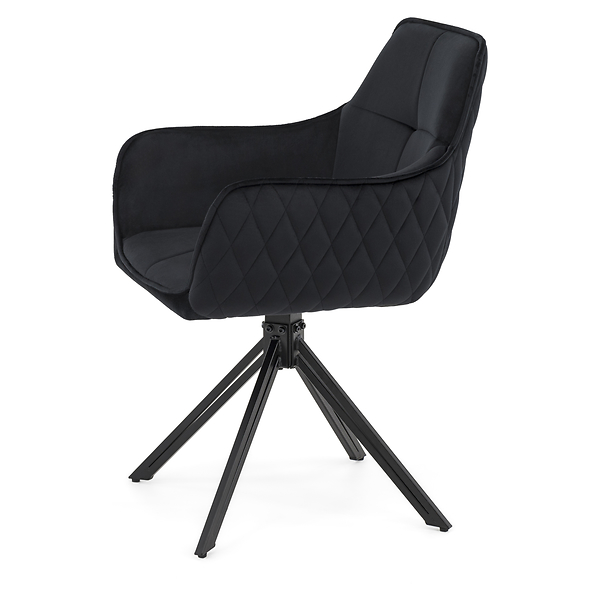 Krzesło obrotowe SC001 | Zielony | Welur 56 | Nogi czarne