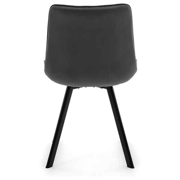 Krzesło Tapicerowane Welurowe Do Salonu Jadalni Zielone TORI