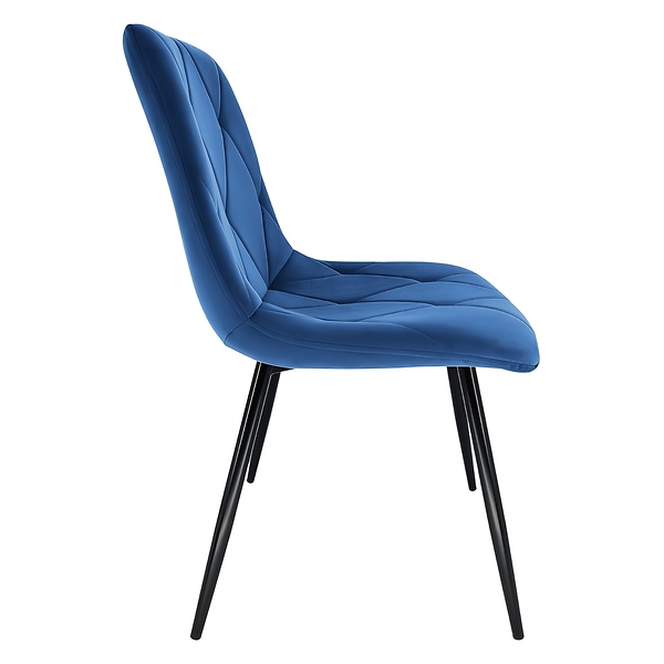 Krzesło Storczyk ciemno niebieskie welur do salonu do jadalni  Begryf