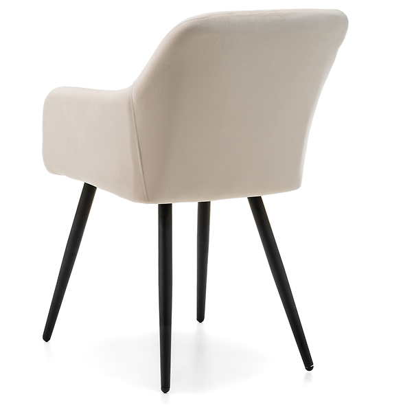 Krzesło tapicerowane ORTE zielony welur do salonu jadalni