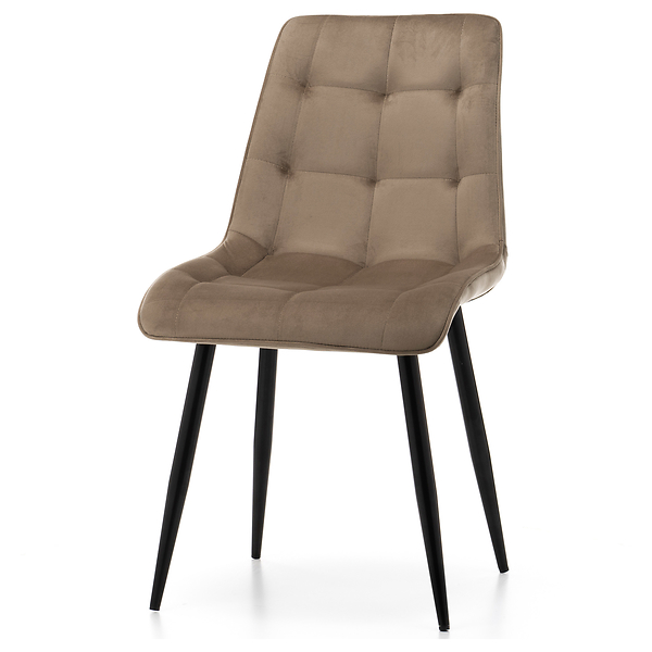 Krzesło tapicerowane welurowe CHIC velvet aksamit zielony