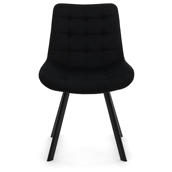 Krzesło Tapicerowane Welurowe Do Salonu Jadalni Zielone TORI